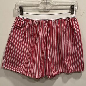 Lovers + Friends Red and White Striped Shorts